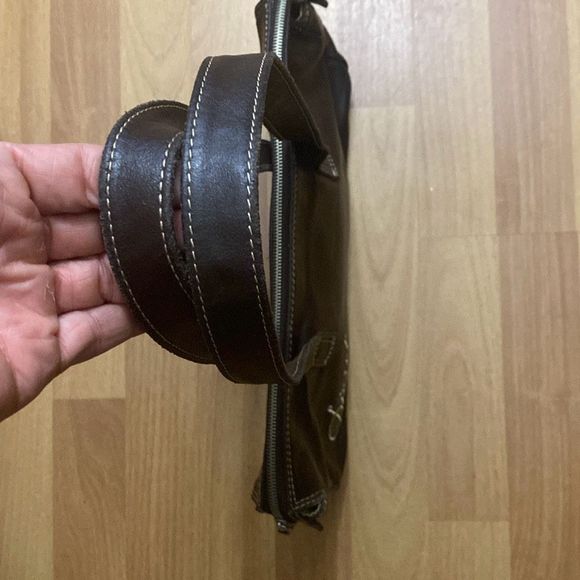 Vintage Diesel Brown Leather Shoulder Medium Satchel Bag - Picture 4 of 11